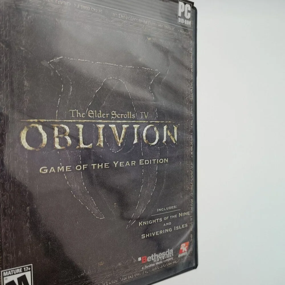 Elder Scrolls Oblivion Game of Year PC DVD Map Insert Shivering Isles Untested